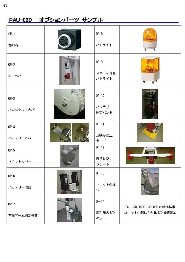 付属品リスト
