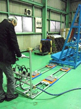 エアキャスター軽量薄型台車